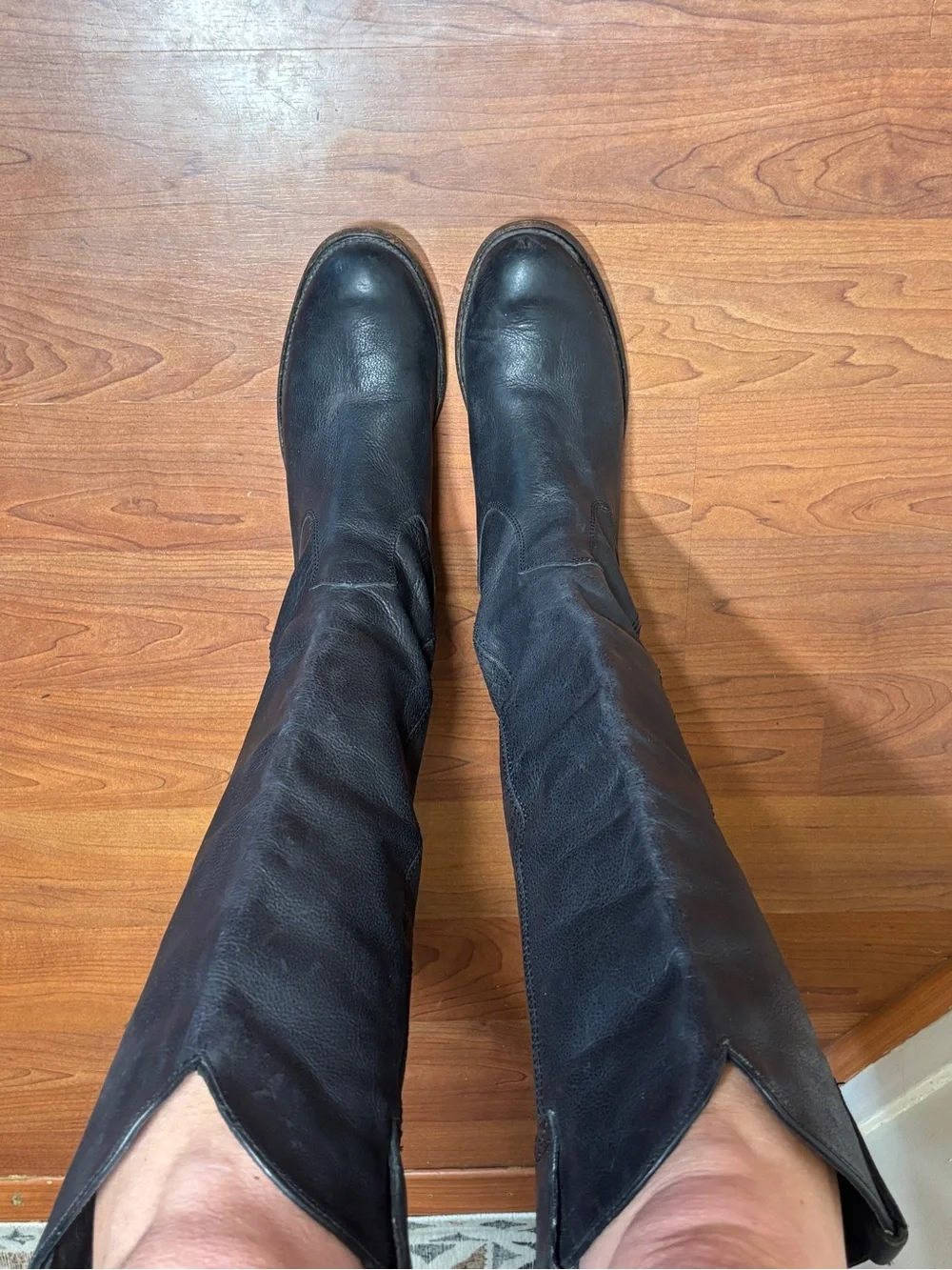 Dolce Vita Black Over-the-Knee Leather Boots